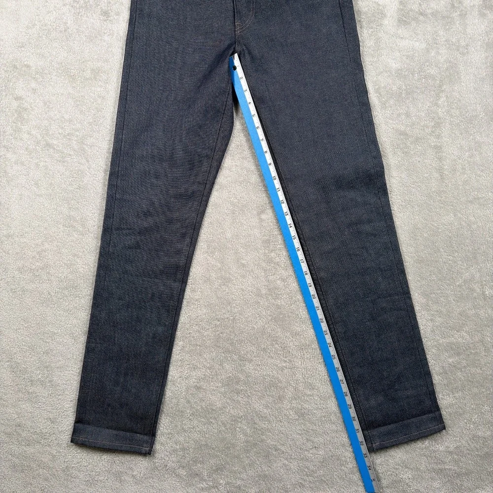 Uniqlo Jeans Mens 29x32 Blue Slim Straight Kaihara Japanese Selvedge Denim